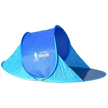 Cort de plaja, Enero, Auto-desfasurare, Albastru