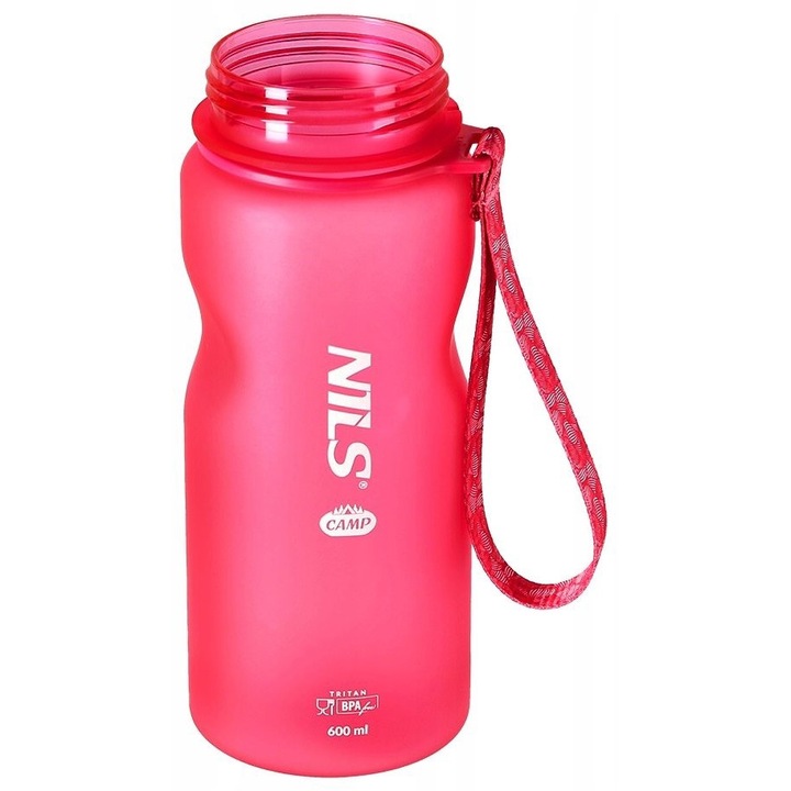 Спортна бутилка за вода, Nils, 600 мл, Розов