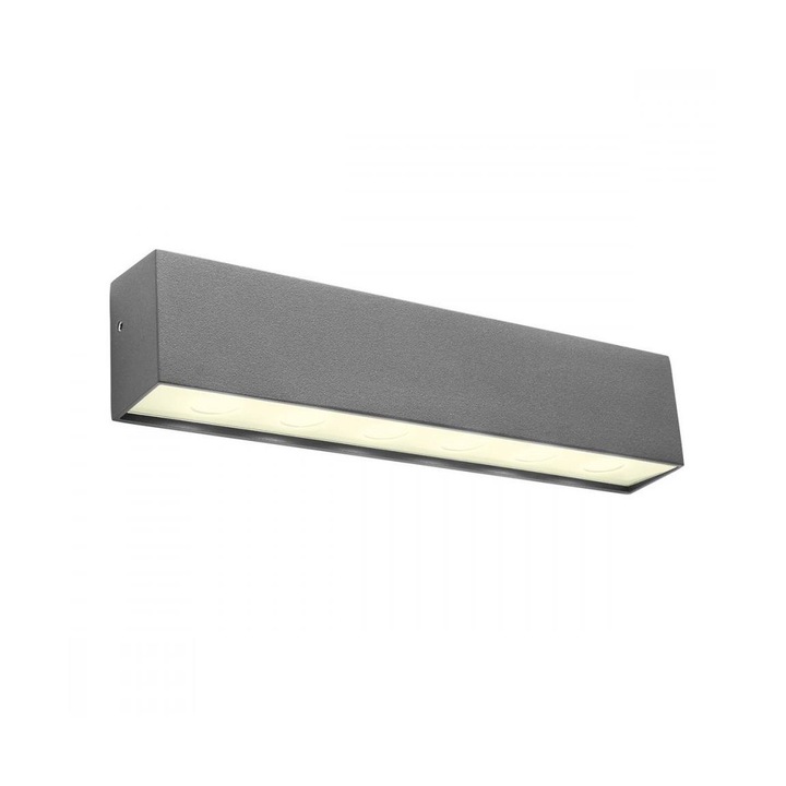Aplica de perete, Smarter, LED, 12W, 230V, IP54, Alb/Gri