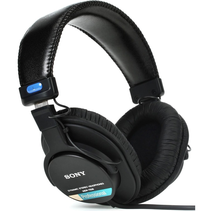 Професионални аудио слушалки Over the Ear Sony MDR-7506, кабелни, микрофон, черни