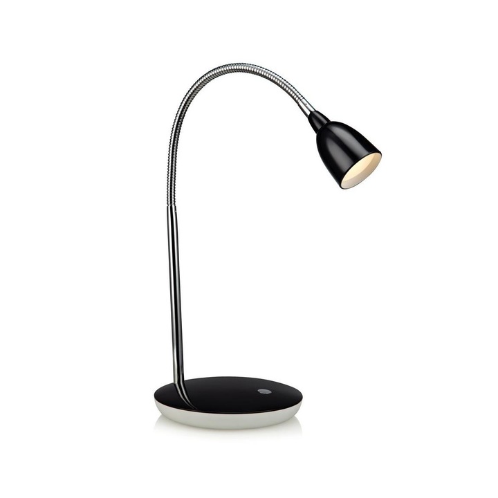 Lampa de masa, Markslojd, Metal, Negru\Crom lucios, 41.5x25 cm
