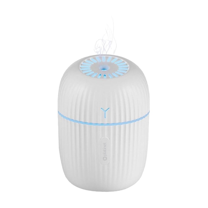 Umidificator de aer Ultrasonic Fire, 200ml, touch control, decor, masina, office, casa, incarcare USB, rosu