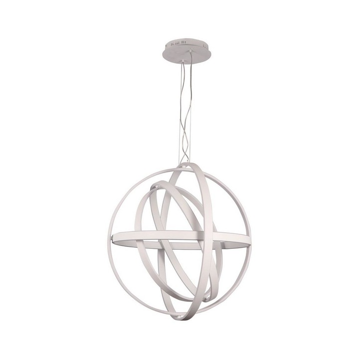 Полилей, Milagro, LED, Метал, Бял