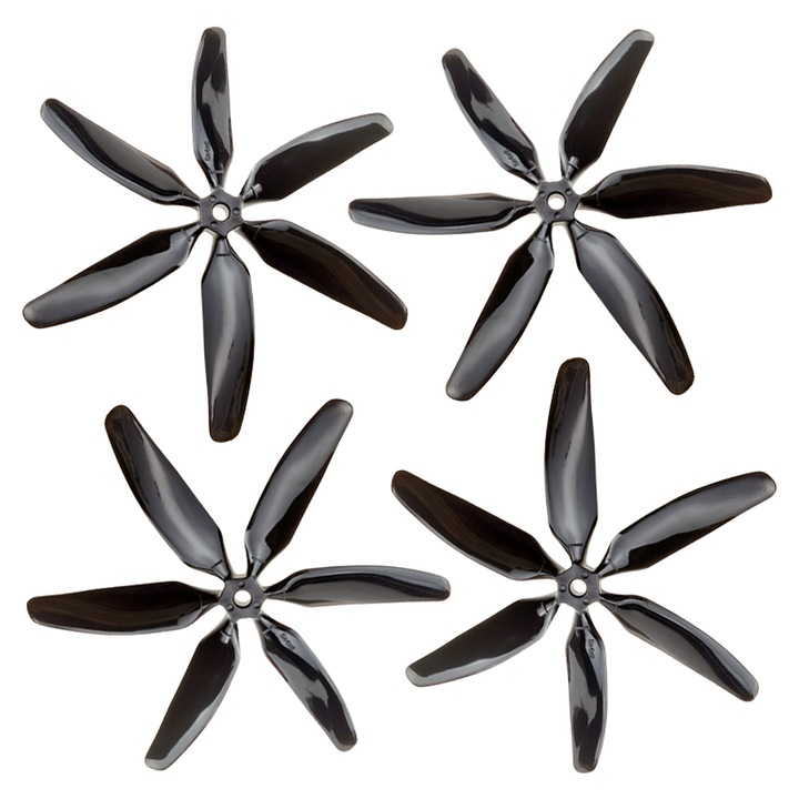 Elice cu sase lame, CW 5 inch, Set 4 buc, pentru FPV Quadcopter Racing drona RC