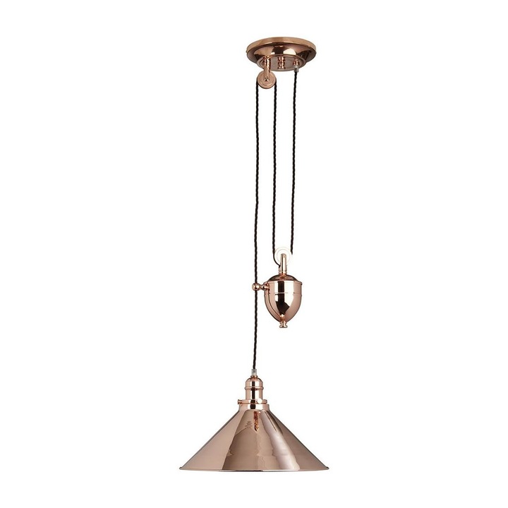 Пендел, Elstead, 1xE27, 100W, 230V, мед