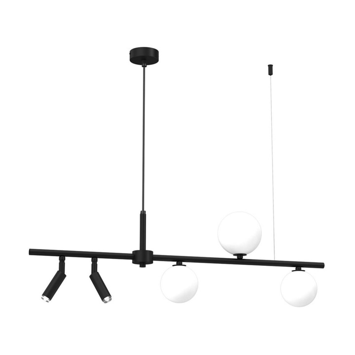 Lustra, Milagro, G9, Metal, Negru