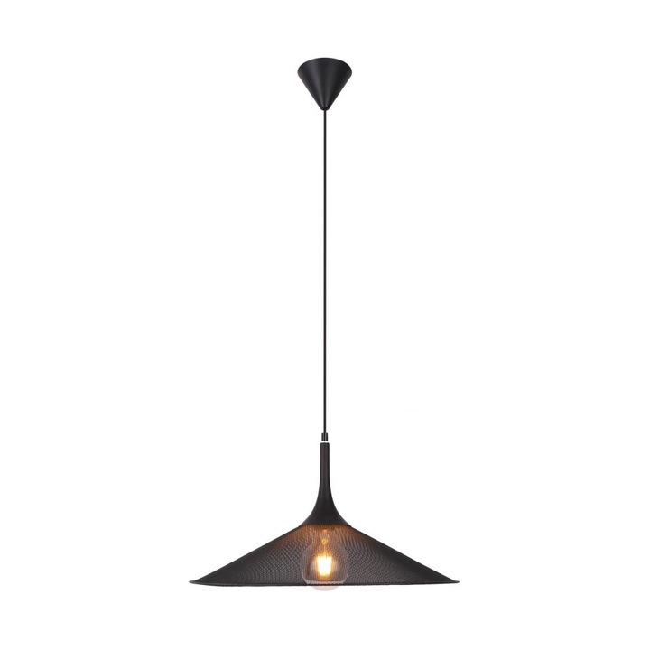 Lustra pe cablu, Candellux, 1xE27/40W/230V, Negru, Metal