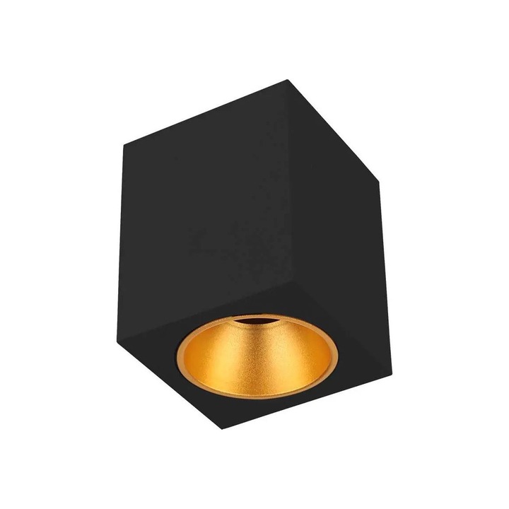 Spot patrat, 35W, negru