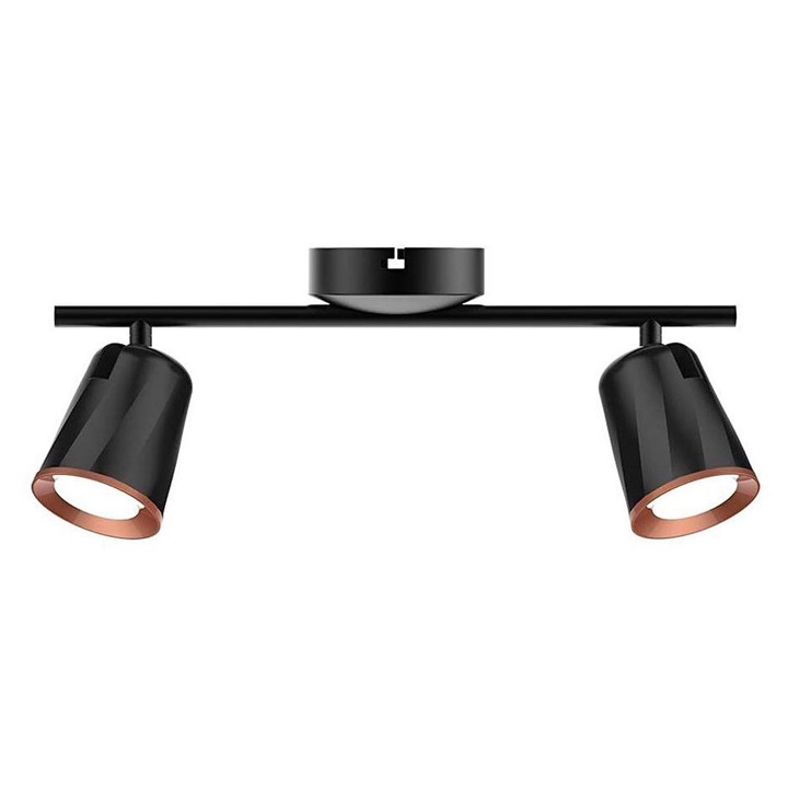 LED спот, V-TAC, 2xLED/5W/230V, 4000K, Черен