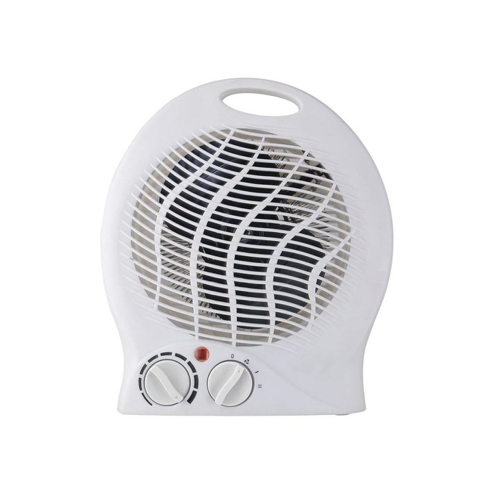 Aeroterma cu 3 trepte de ventilatie, SOLIGHT, Plastic, 25x22cm, Alb