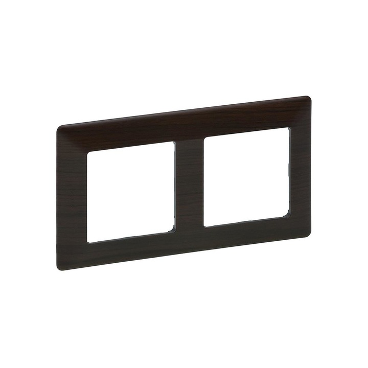 Cadru pentru intrerupatoare, Legrand, Plastic, 8.6x15.7cm, Negru