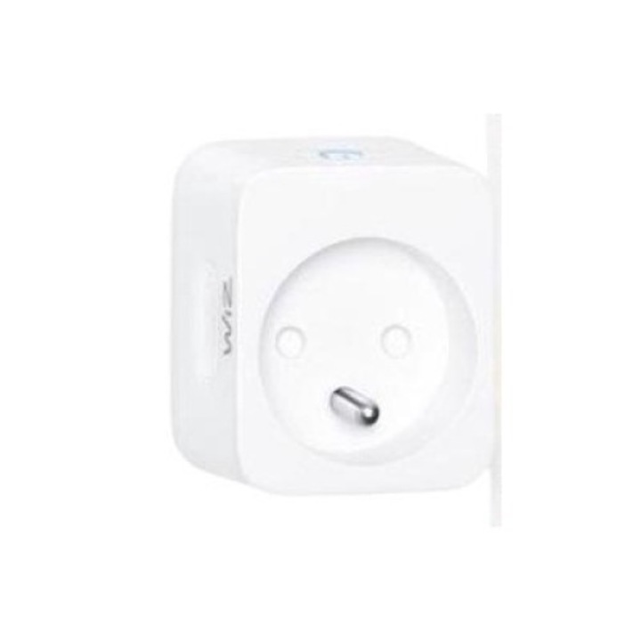 Priza inteligenta, WiZ, Plastic/Metal, Alb