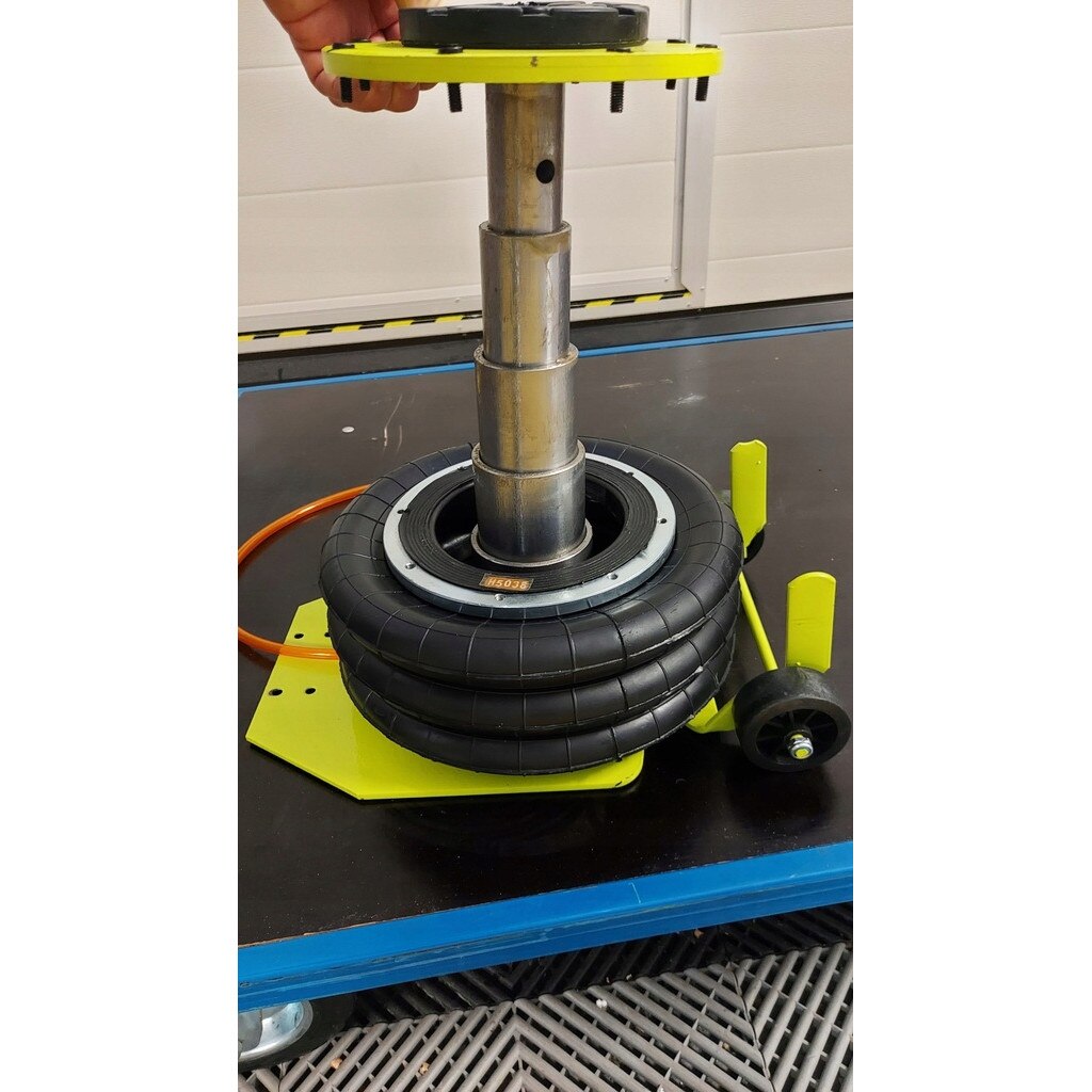 Cric Pneumatico 4,5T Maniglia Corta 3 Cuscini Aria Sollevatore Di Manovra Ari - Foto 10