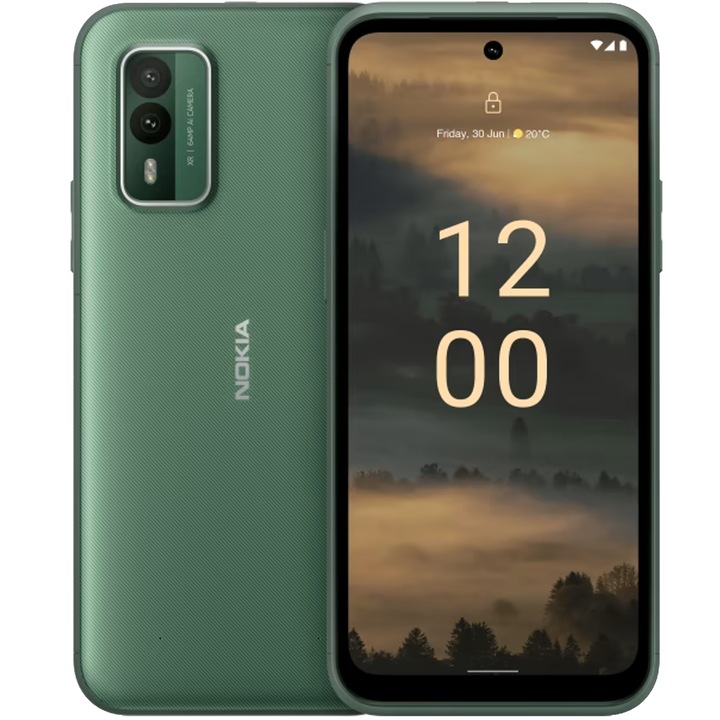 Смартфон Nokia XR21, Dual SIM, 128GB, 6GB RAM, 5G, Pine Green