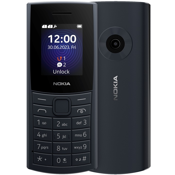 Nokia 110 4G (2023) mobiltelefon, Dual SIM, kék