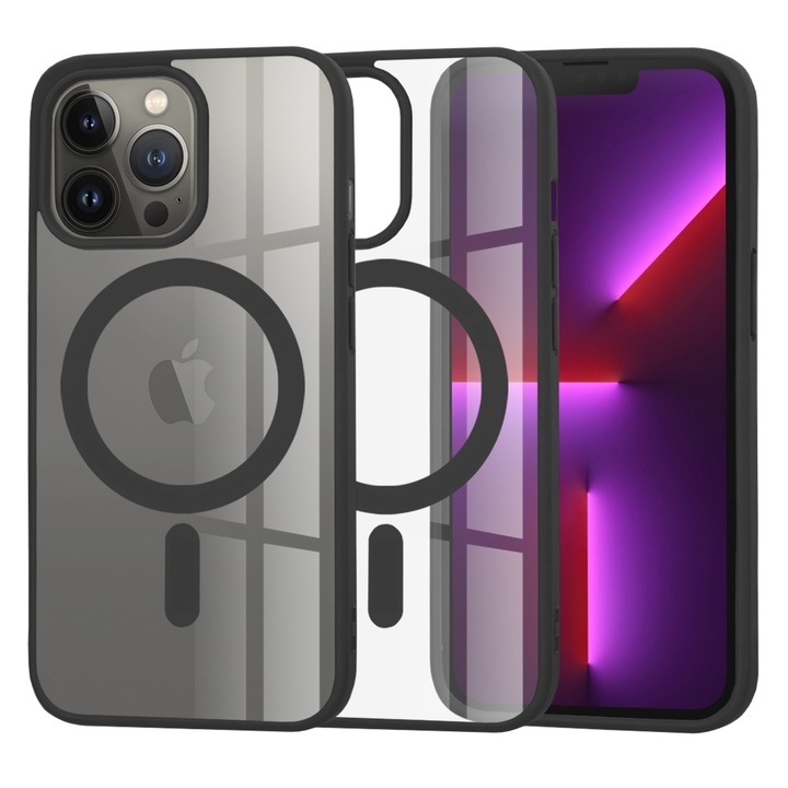 iPhone 13 Pro Goose Pentru – Techsuit MagSafe Pro – fekete