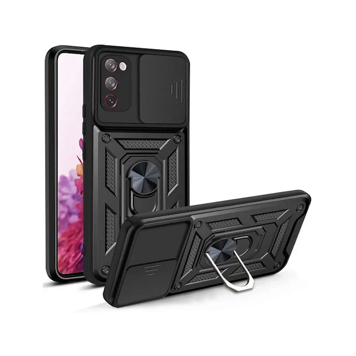 A tok kompatibilis a Samsung Galaxy S20 FE / S20 FE 5G Techsuit CamShield Series Black készülékkel