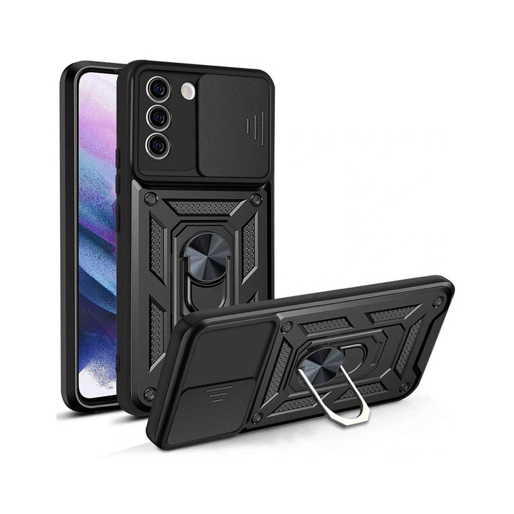 Кейс за Samsung Galaxy S21 FE 5G Techsuit CamShield Series Черен