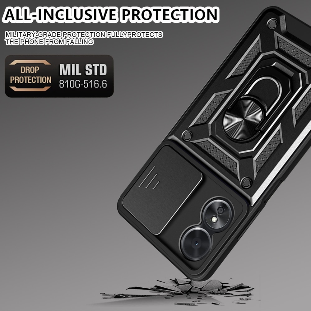Husa Oppo A17 protectie camera Asteroid GSM CamShield Series, negru