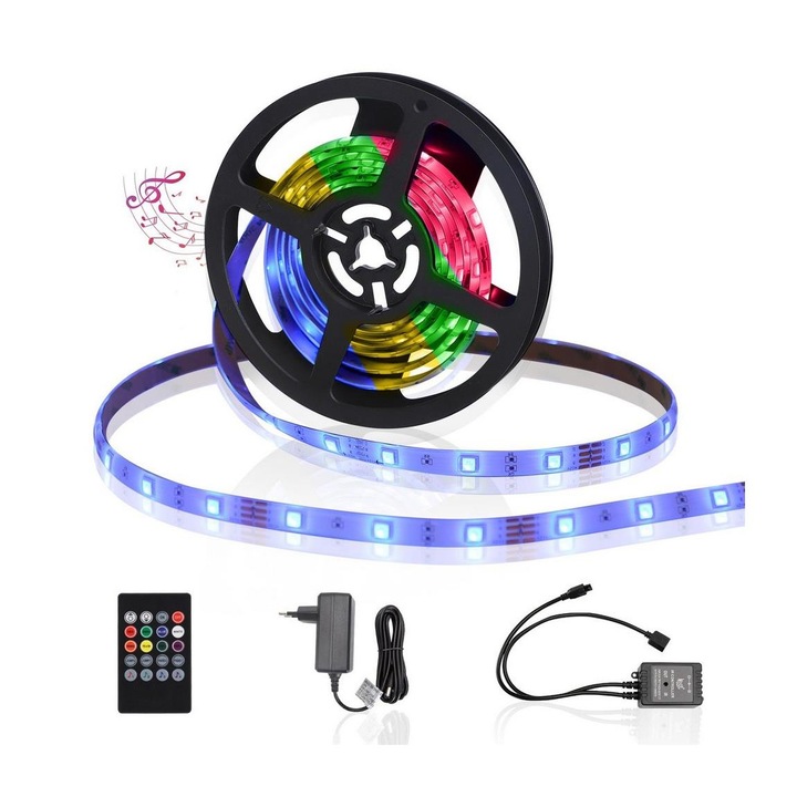 Banda LED RGB pentru exterior, 3M, 24W