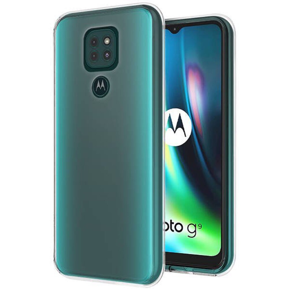 Husa Transparenta compatibila cu Motorola Moto G9 Play / E7 Plus, Slim fit, Anti-alunecare, Design minimalist, 1 mm