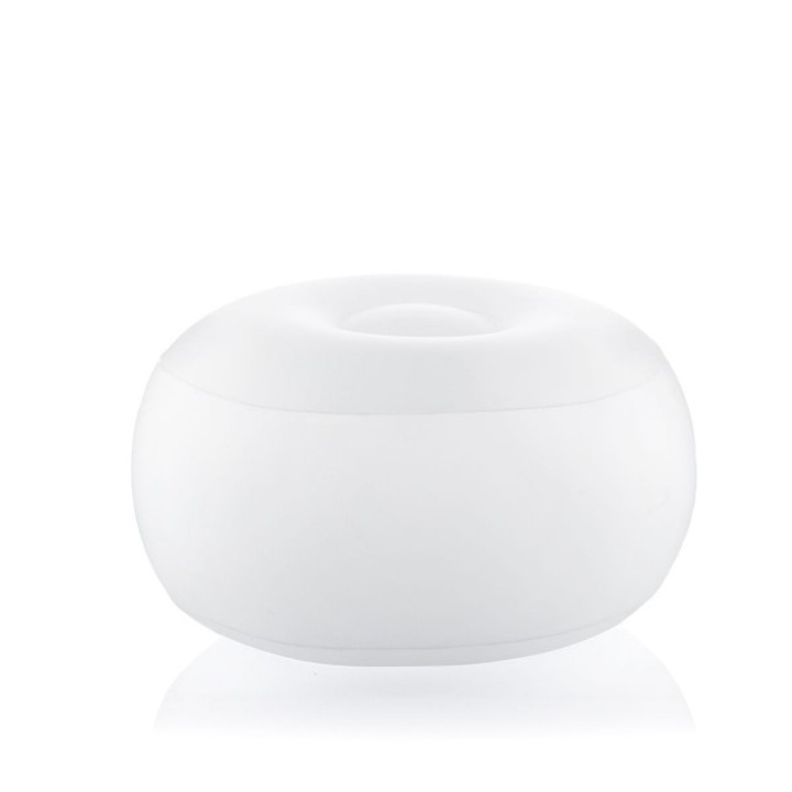 Taburet gonflabil pentru exterior, cu lumina LED multicolora RGB si telecomanda, 50 x 30 cm