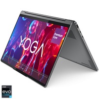 Laptop ultraportabil Lenovo Yoga 9 14IRP8 cu procesor Intel Core i7-1360P pana la 5.0 GHz, 14", 2.8K, OLED, Touch, 16GB, 1TB SSD, Intel Iris Xe Graphics, Windows 11 Home, Storm Grey, 3y Premium Care