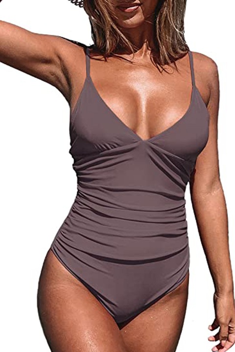 Női fürdőruha, Vaxiuja, Poliészter, Barna, Barna