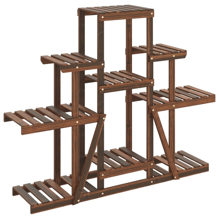 VidaXL tömör fenyőfa virágtartó állvány 110 x 25 x 96 cm, 5.35 kg 362849