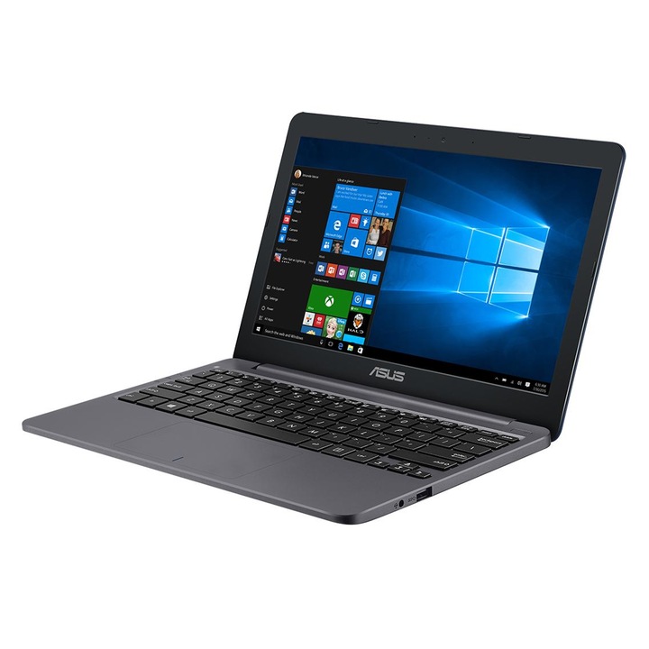 Laptop ultraportabil ASUS E203NA-FD025TS cu procesor Intel® Celeron® N3350 pana la 2.40 GHz, 11.6", 4GB, 32GB eMMC, Intel® HD Graphics, Windows 10, Office 365 Personal, Star Grey