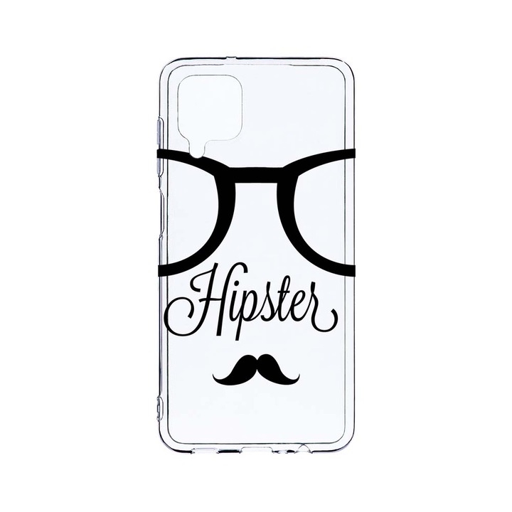 Husa BestCase® Clear Silicon 2MM, Compatibila Cu Samsung Galaxy A12 / Galaxy M12 / Galaxy F12, Hipster, Antisoc, Protectie Camera, Margini ridicate pentru protectia ecranului, T 12