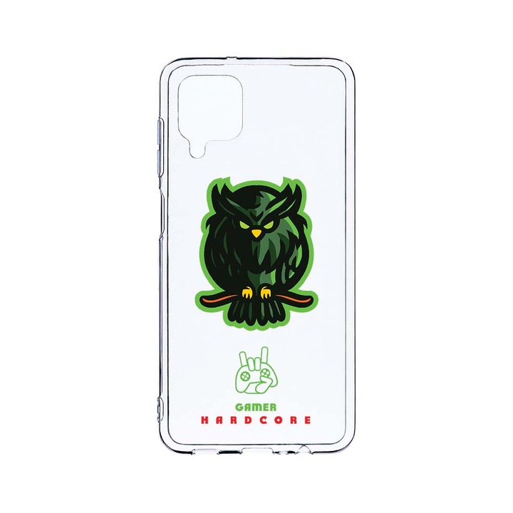 Husa BestCase® Clear Silicon 2MM, Compatibila Cu Samsung Galaxy A12 / Galaxy M12 / Galaxy F12, Gamers Hardcore, Antisoc, Protectie Camera, Margini ridicate pentru protectia ecranului, T 288