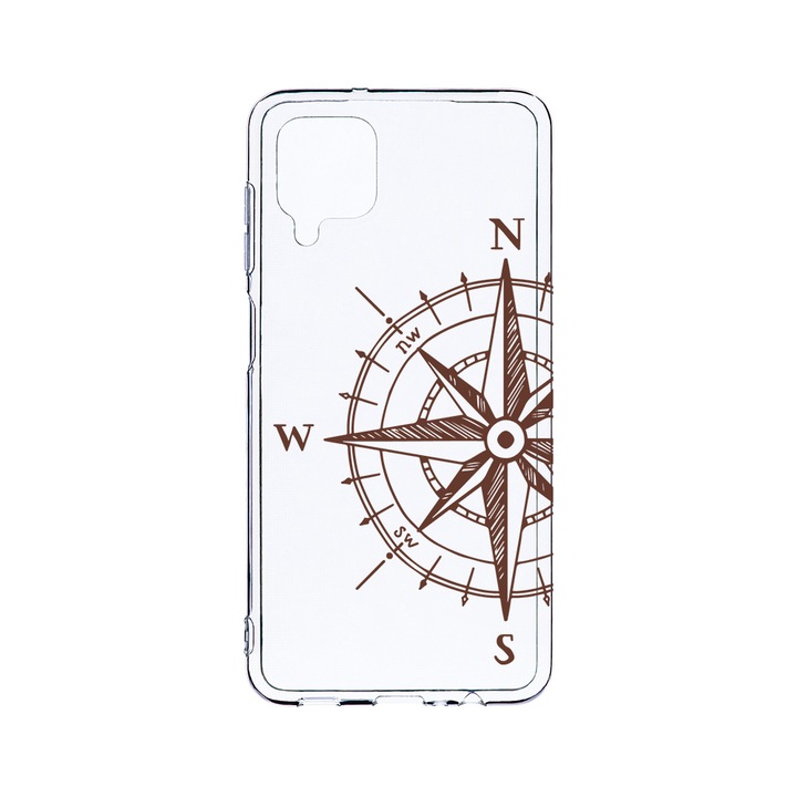 Husa BestCase® Clear Silicon 2MM, Compatibila Cu Samsung Galaxy A12 / Galaxy M12 / Galaxy F12, Compass, Antisoc, Protectie Camera, Margini ridicate pentru protectia ecranului, T 971