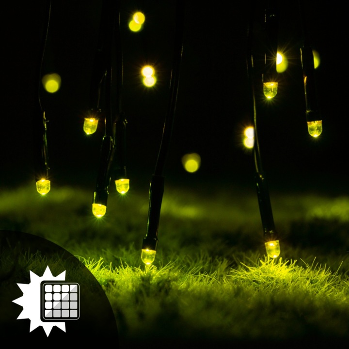 Ghirlanda solara de gradina decorativa exterior 2.73 m ORNIS 7x LED LUMILED