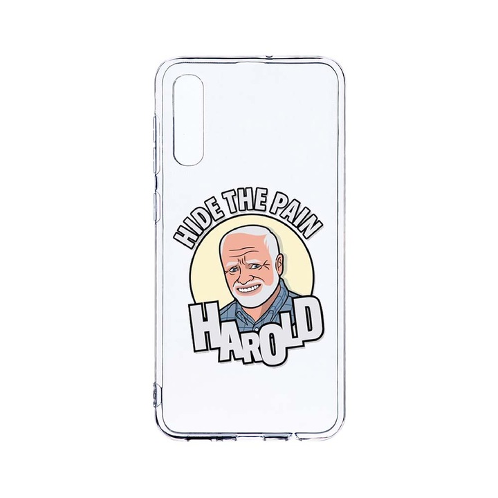 Husa BestCase® Clear Silicon 2MM, Compatibila Cu Samsung Galaxy A50 / A30s / A50s, Harold Hide The Pain, Antisoc, Protectie Camera, Margini ridicate pentru protectia ecranului, T 662