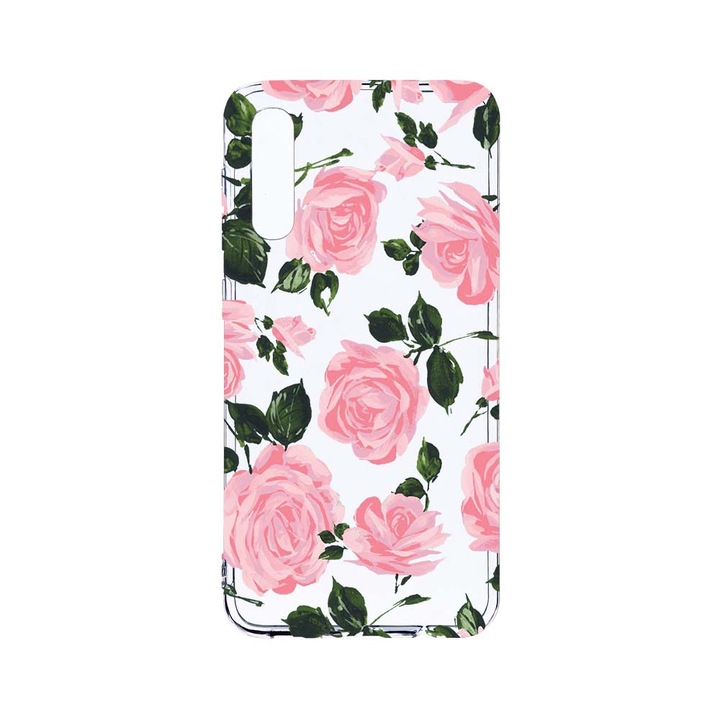 BestCase 2MM Clear Szilikon telefontok, Samsung Galaxy A50 / A30s / A50s, Pastel Colors Rose, Kamera védelem, strapabíró, T 514