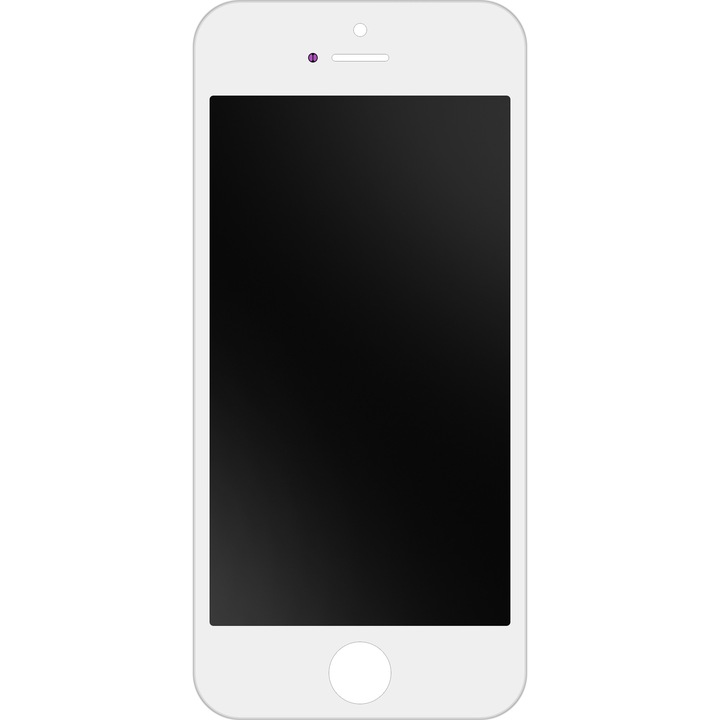 Дисплей с тъчскрийн Apple iPhone 5s, с рамка, бял