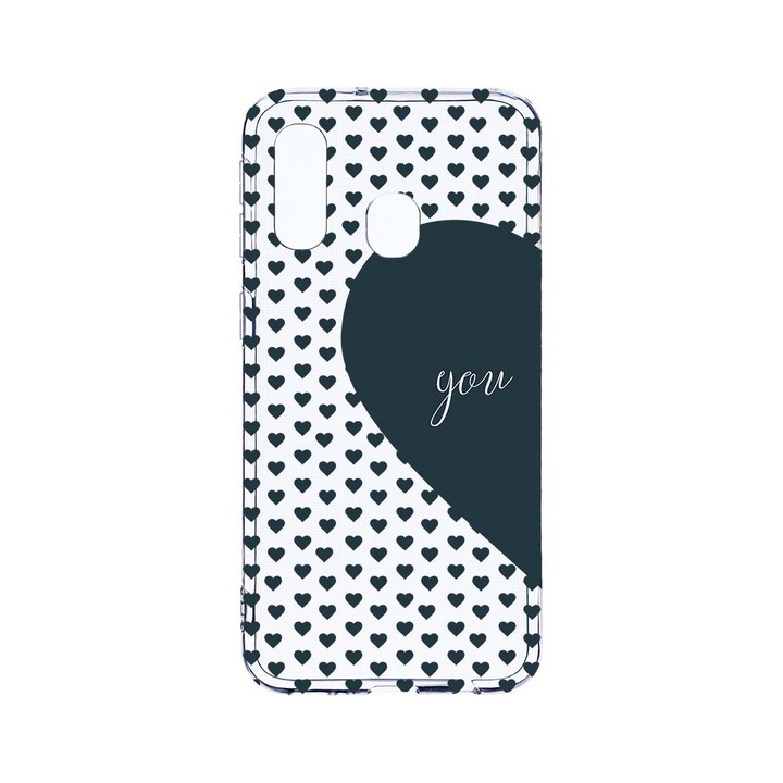 Husa BestCase® Clear Silicon 2MM, Compatibila Cu Samsung Galaxy A40, Love You Autumn, Antisoc, Protectie Camera, Margini ridicate pentru protectia ecranului, T 101