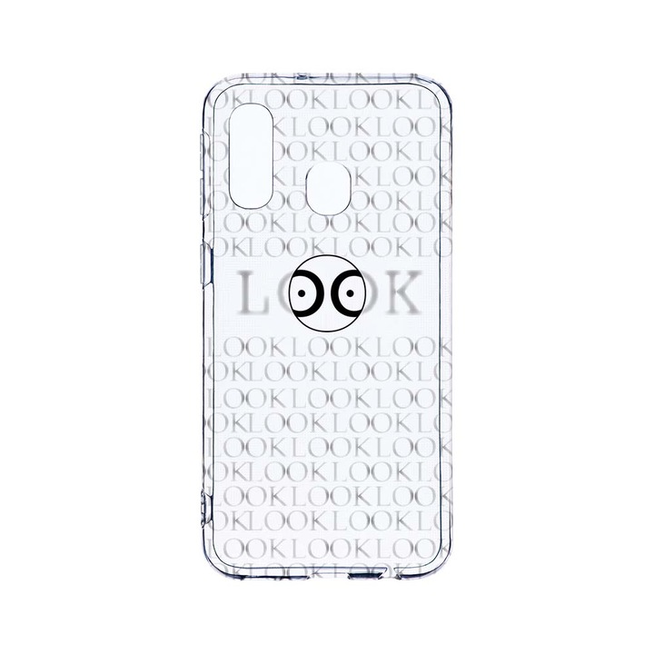 Husa BestCase® Clear Silicon 2MM, Compatibila Cu Samsung Galaxy A40, Look At Me, Antisoc, Protectie Camera, Margini ridicate pentru protectia ecranului, T 39