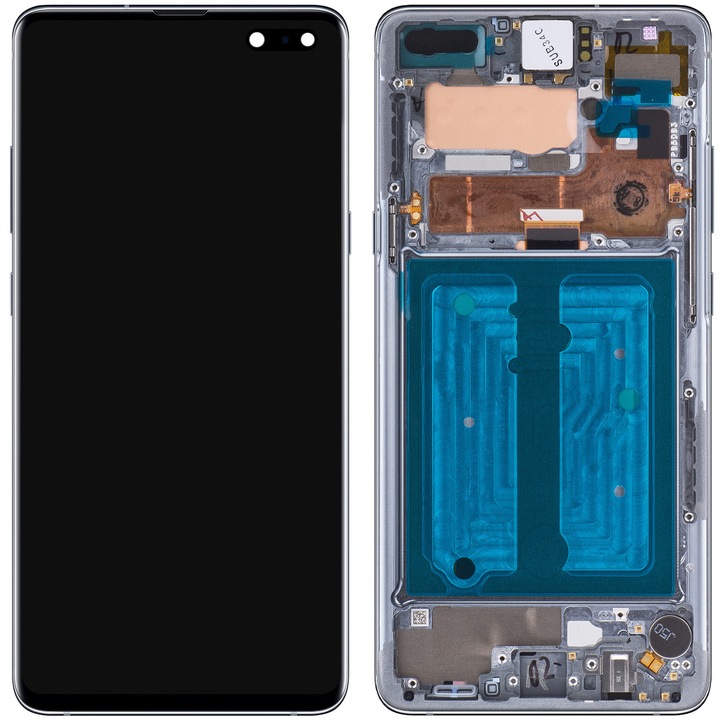 Display cu Touchscreen Samsung Galaxy S10 5G G977, cu Rama, Negru, Service Pack GH82-20442B
