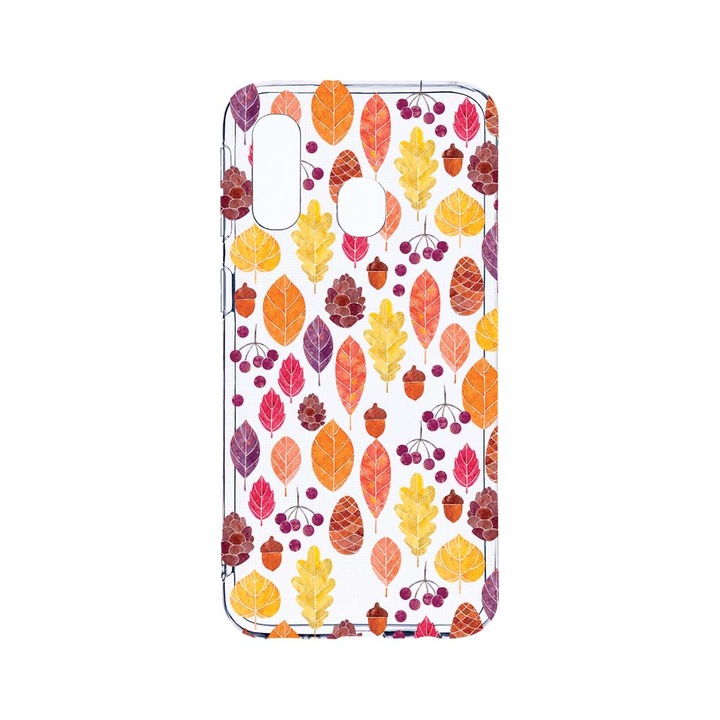 Husa BestCase® Clear Silicon 2MM, Compatibila Cu Samsung Galaxy A40, Autumn, Antisoc, Protectie Camera, Margini ridicate pentru protectia ecranului, T 111