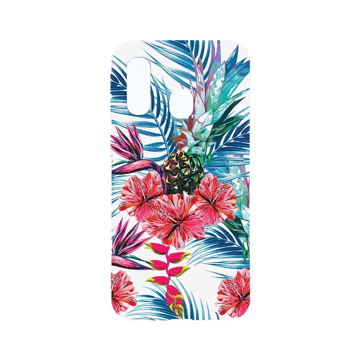 Husa BestCase® Clear Silicon 2MM, Compatibila Cu Samsung Galaxy A40, Bopical, Ananas, Antisoc, Protectie Camera, Margini ridicate pentru protectia ecranului, T 221