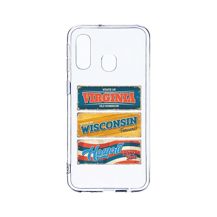 Husa BestCase® Clear Silicon 2MM, Compatibila Cu Samsung Galaxy A40, License Plate Number, Antisoc, Protectie Camera, Margini ridicate pentru protectia ecranului, T 815