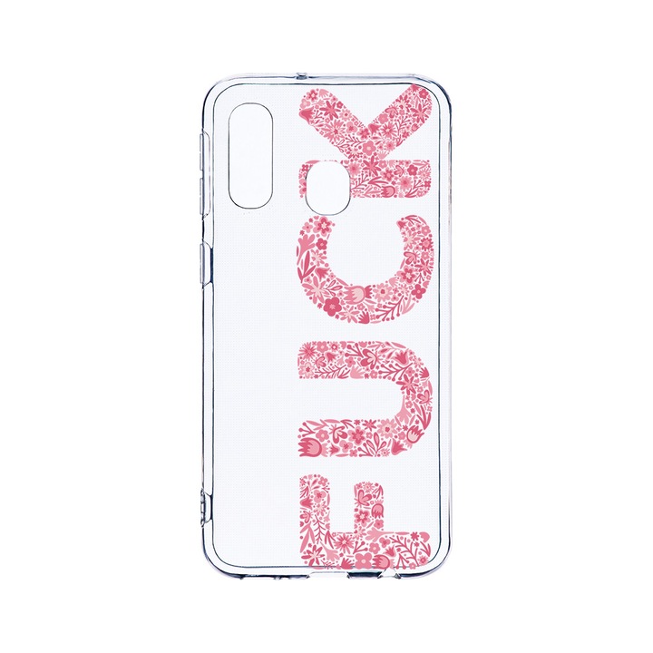 Husa BestCase® Clear Silicon 2MM, Compatibila Cu Samsung Galaxy A40, FCK, Antisoc, Protectie Camera, Margini ridicate pentru protectia ecranului, T 1019