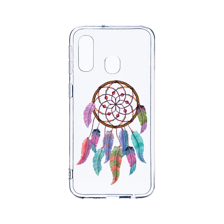 Husa BestCase® Clear Silicon 2MM, Compatibila Cu Samsung Galaxy A40, Dreamcatcher, Antisoc, Protectie Camera, Margini ridicate pentru protectia ecranului, T 949