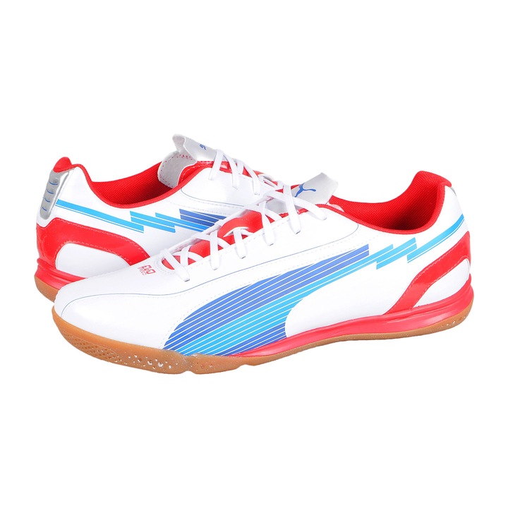 Puma EvoSPEED 5 IT Мъжки футболни обувки за зала, Бял