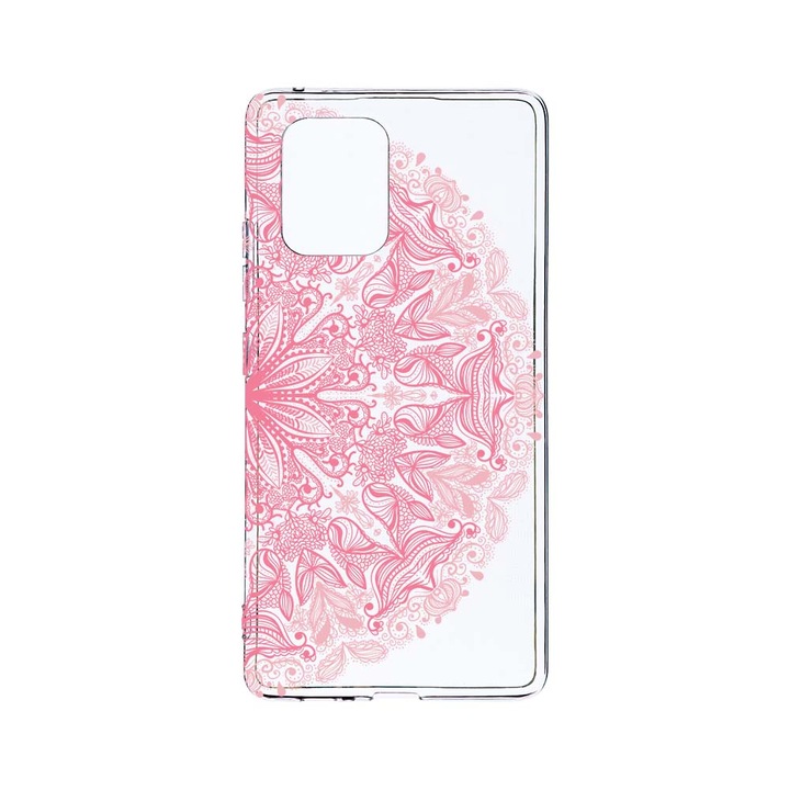 Husa BestCase® Clear Silicon 2MM, Compatibila Cu Motorola Moto G32, Lace Pink, Antisoc, Protectie Camera, Margini ridicate pentru protectia ecranului, T 21