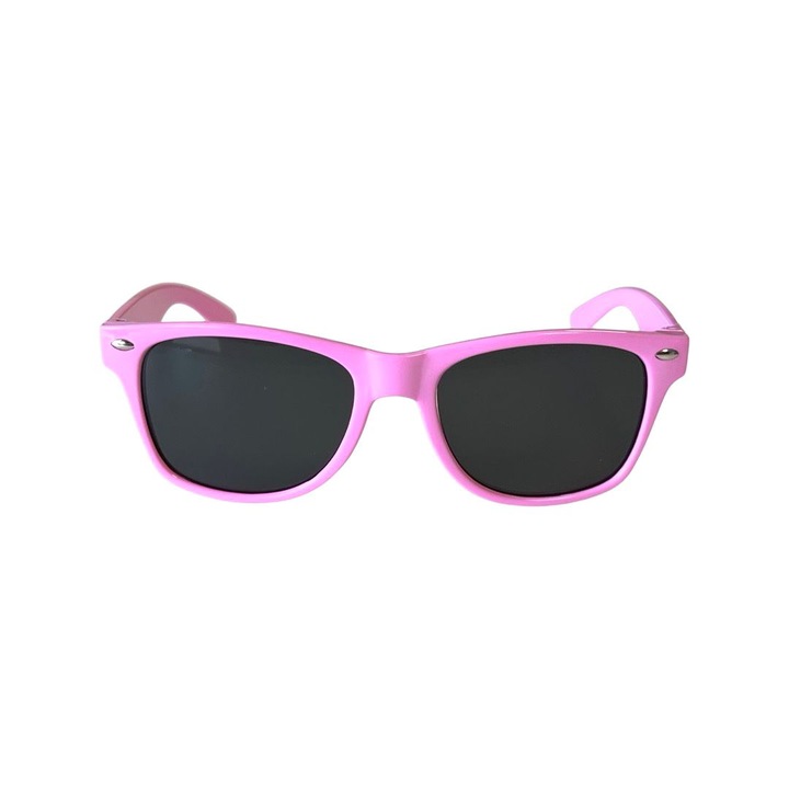 Слънчеви очила, Детски, UV400 защита, Квадратни, Розови