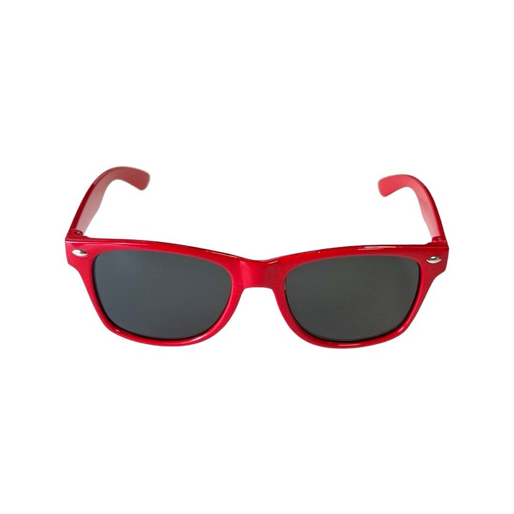 Слънчеви очила, Детски, UV400 защита, Квадрати, Червени
