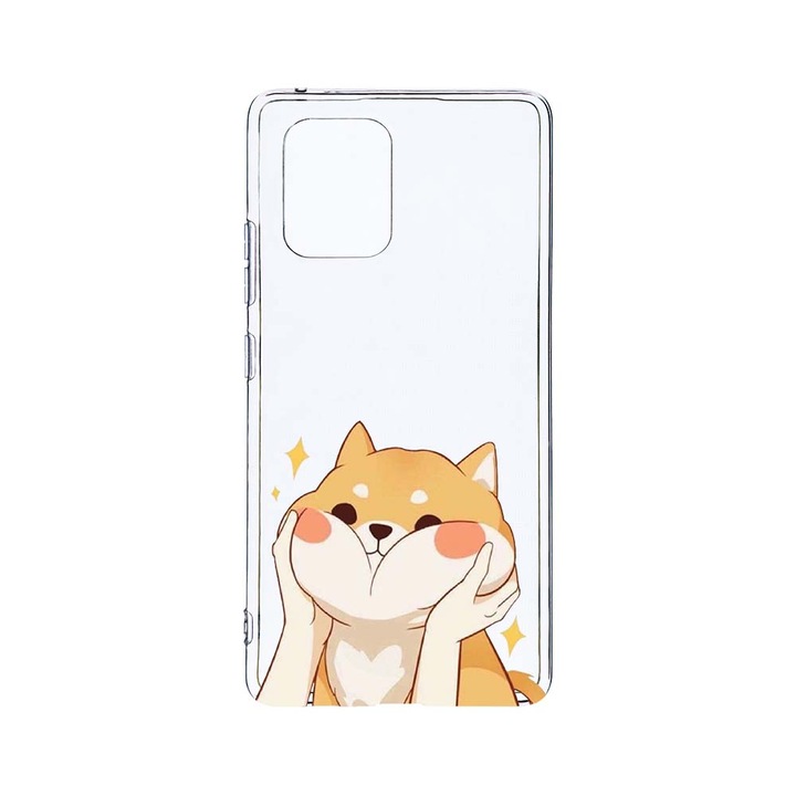 Husa BestCase® Clear Silicon 2MM, Compatibila Cu Motorola Moto G32, Emoji - Sweet Cat, Antisoc, Protectie Camera, Margini ridicate pentru protectia ecranului, T 596